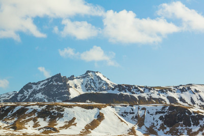 冬天的山