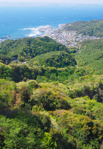 港口小镇和山泉(日本千叶富津)