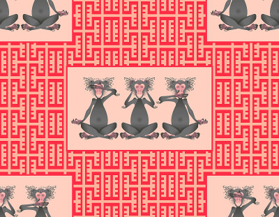 三个猴子