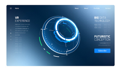 3D Futuristic Circle Element