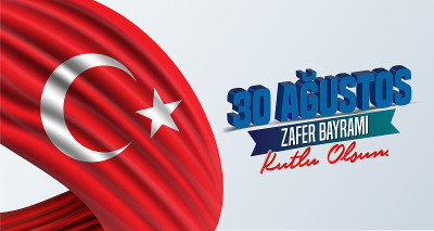vector illustration 30 agustos zafer bayrami Victo