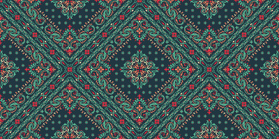 Seamless pattern based on ornament paisley Bandana