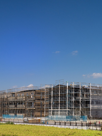 大型公寓建筑工地