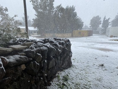 这个地区正在发生暴风雪