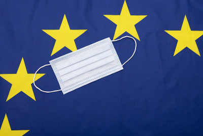 Surgical mask, medical mask on fabric EU or Europe