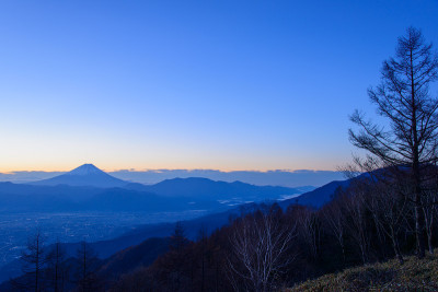 口夫市和富士山