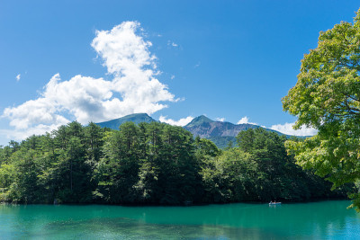 日本福岛县比沙门沼的形象