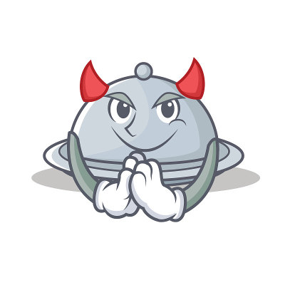 魔鬼托盘人物卡通风格