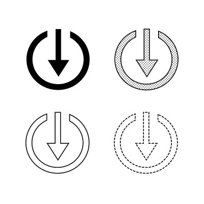 矢量箭头图标插图