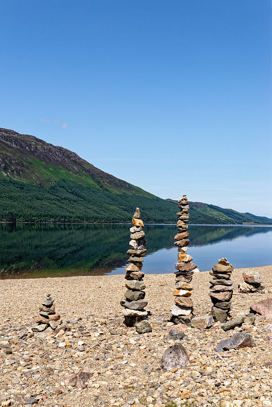 Loch Lochy - Caledonian运河，苏格兰高地，英国