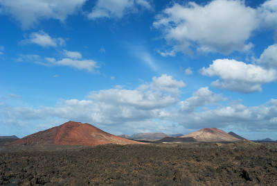 Los Hervideros的火山