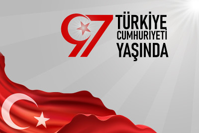 Turkiye Cumhuriyeti 97 yasinda, Republic Day in Tu