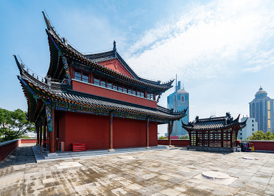 中国南京的古城塔