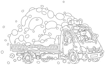 载雪的小卡车