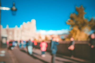 模糊的街道背景温莎，英国