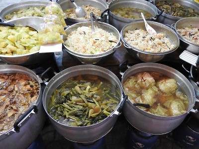 泰国市场上的食物
