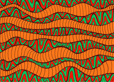 Colorful tribal ornamental abstract pattern. Psych