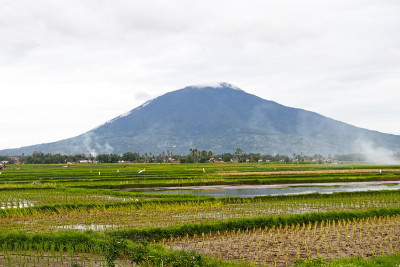 从武吉丁基俯瞰Singgalang山