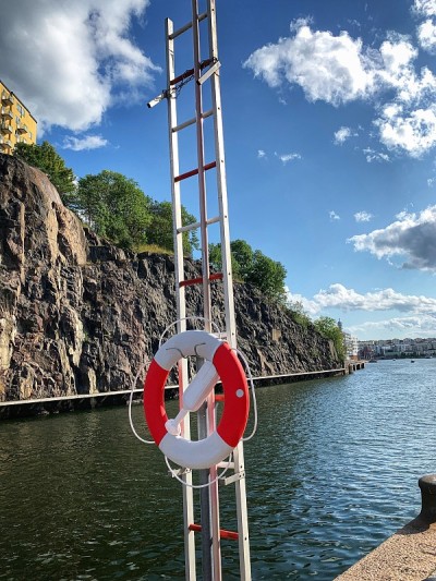 水道Södermalm，斯德哥尔摩，瑞典