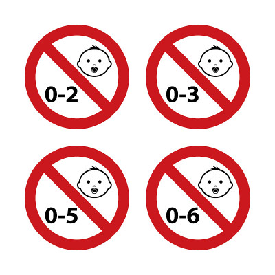 不适合儿童年龄符号