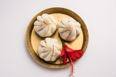 Ukdiche Modak -印度马哈拉施特拉邦Ganapati, Ganesh Puja期间制作的