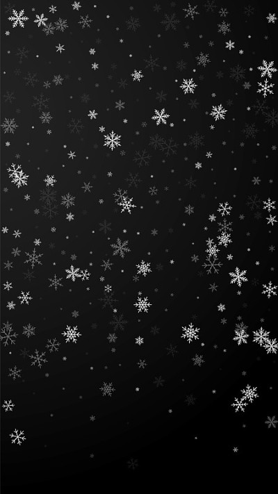 圣诞背景稀疏降雪。微妙的flyin