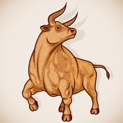 Ox or Taurus is sign of zodiac of New Year. Strong