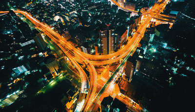 东京市景鸟瞰图