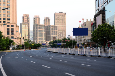 路面和城市景观