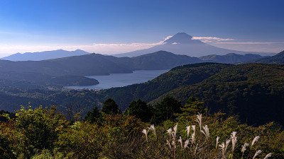 富士山来自日本神奈川县的大观山