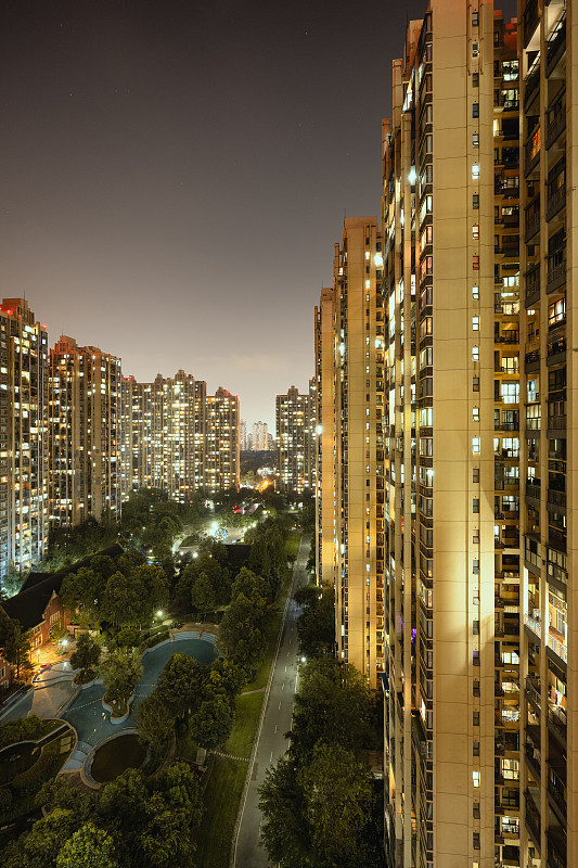 夜景城市高层