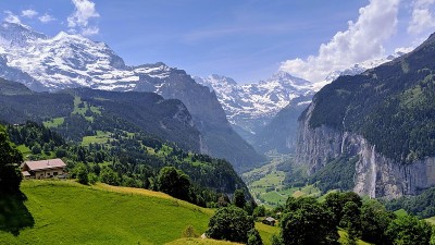Lauterbrunnen山谷,瑞士