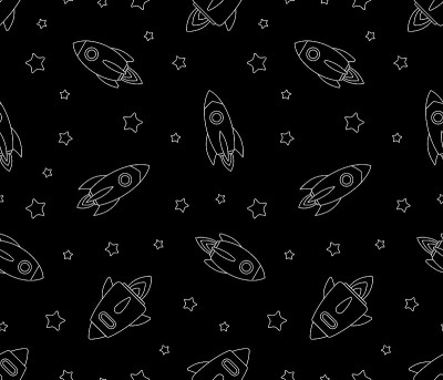星星的无缝图案