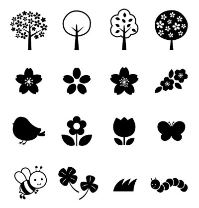 樱花花图标集