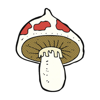 漫画卡通伞菌
