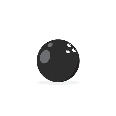保龄球图标矢量插图设计模板