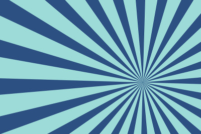Vector sunburst background. Stripes in retro pop a