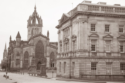 St Giles Cathedral Royal Mile Street;爱丁堡