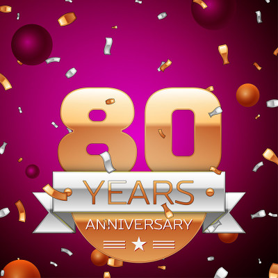 Realistic Seventy one 71 Years Anniversary Celebra