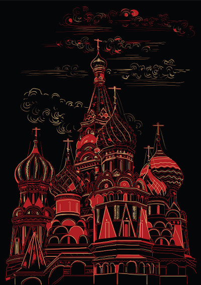 向量暗红Moscow-6