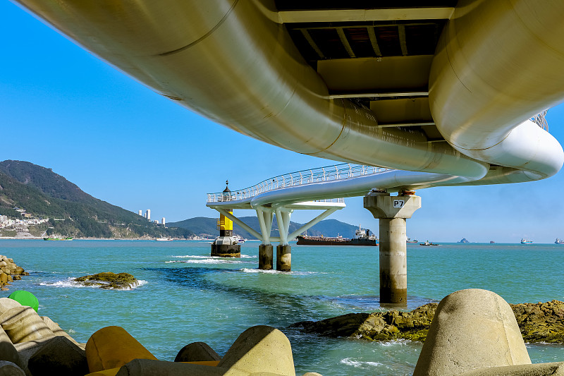 釜山松岛空中步道，韩国最长的水上空中步道。