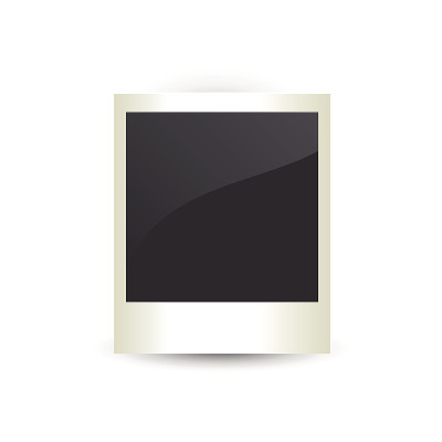 矢量插图的照片空白。