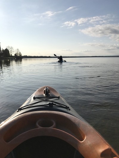 Kayak在湖
