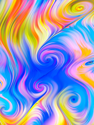 生动调色板的图层