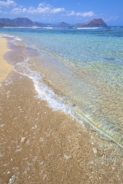 热带天堂，田园般的海滩。