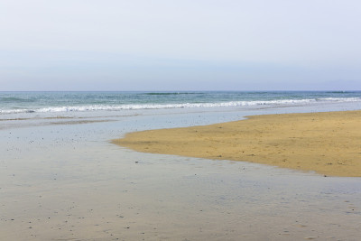 Maspalomas的海洋海岸