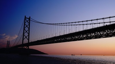 日本兵库县明石海峡大桥