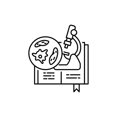 微生物颜色线图标。象形文字网页，移动应用