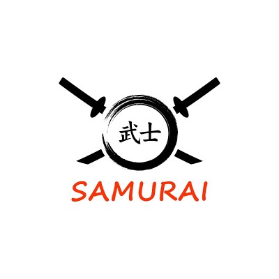 彩色插图的交叉剑，圆形，象形文字在白色的背景。