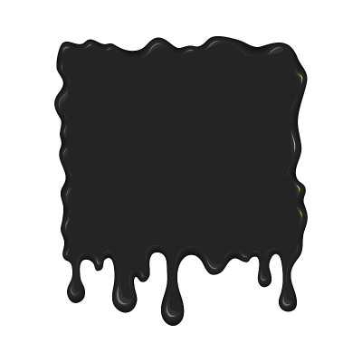 墨或油的矢量斑点。